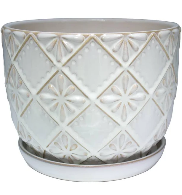 allen + roth Ceramic Indoor Planter