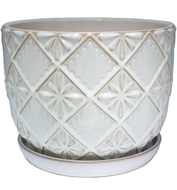 allen + roth Ceramic Indoor Planter