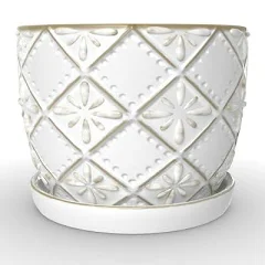 allen + roth Ceramic Indoor Planter