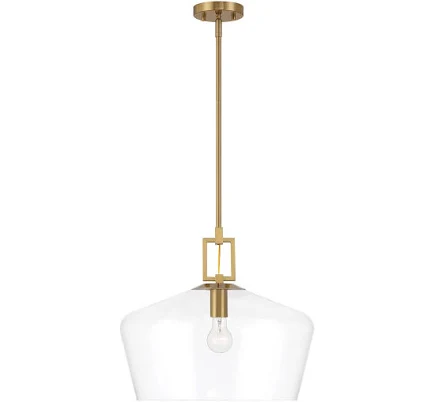 Allen + Roth Chambers 1-Light Modern & Contemporary Dome Hanging Pendant Light