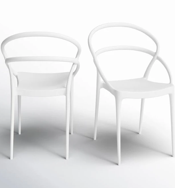 AllModern Grover Stacking Patio Dining Armchair