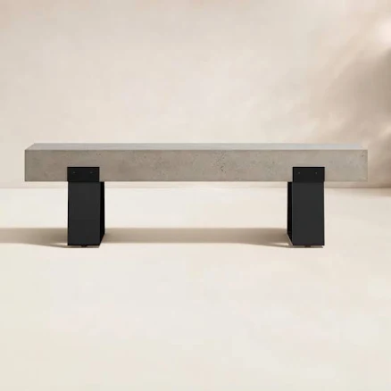 AllModern Kareen Industrial Concrete Entryway Bench
