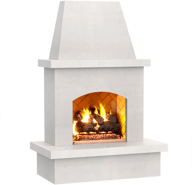 American Fyre Designs Contractor's Model Outdoor Gas Fireplace