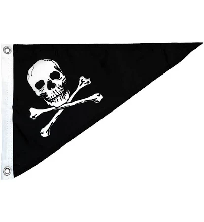 Annin Flagmakers Pirate Skull and Crossbones Pennant