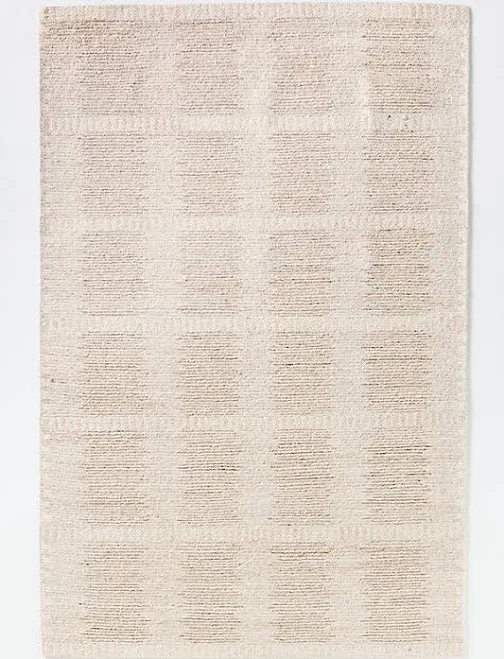 Anthropologie Brent Hand-Knotted Geometric Wool Blend Rug