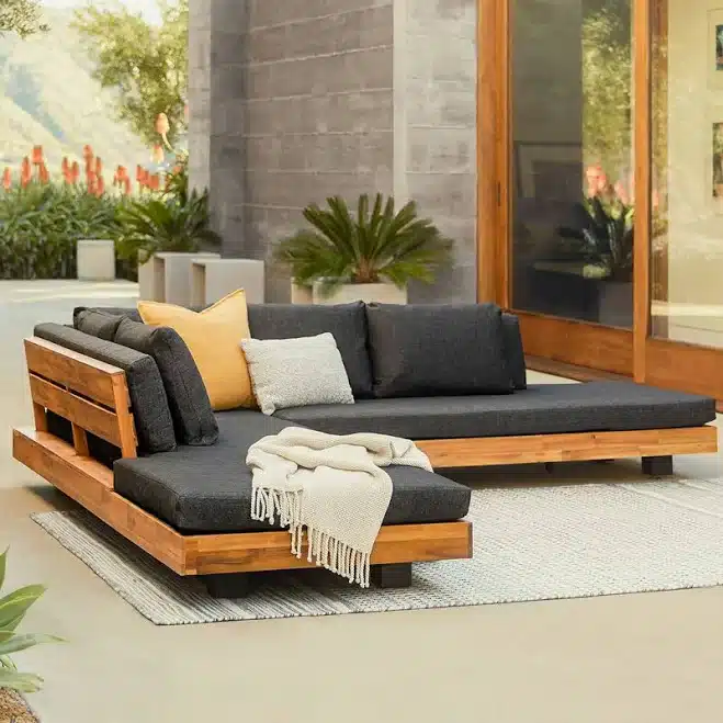 Article Lubek Modern Outdoor Furniture Corner Sectional Sofa