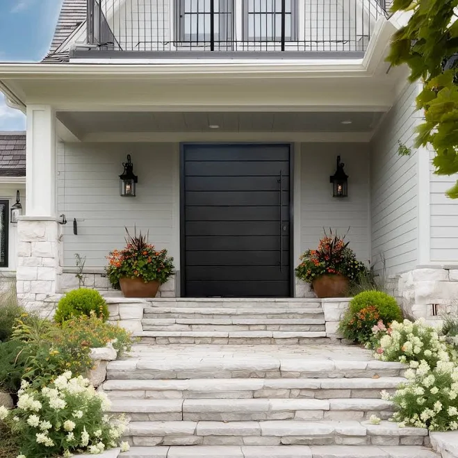 ARTISAN Best-Selling Thermal Break Energy Efficient Entry Door 96 Iron Pivot Doo