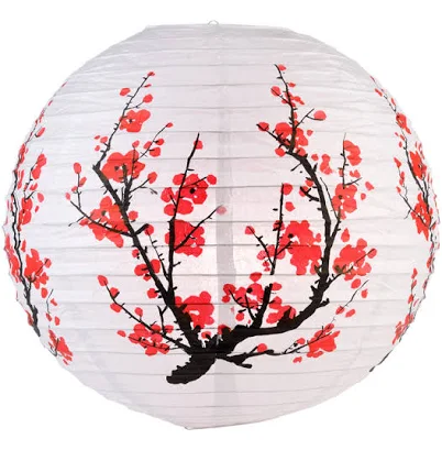 Asian Import Store Distribution Plum Tree Paper Lantern