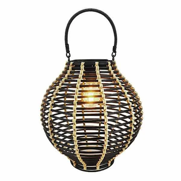 at Home 10in Rattan Solar Lantern