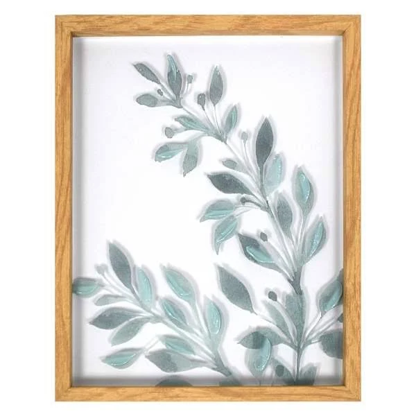 At Home Honeybloom Botanical Leaves Wall Art
