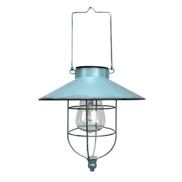 At Home Providence Solar Outdoor Green Lantern