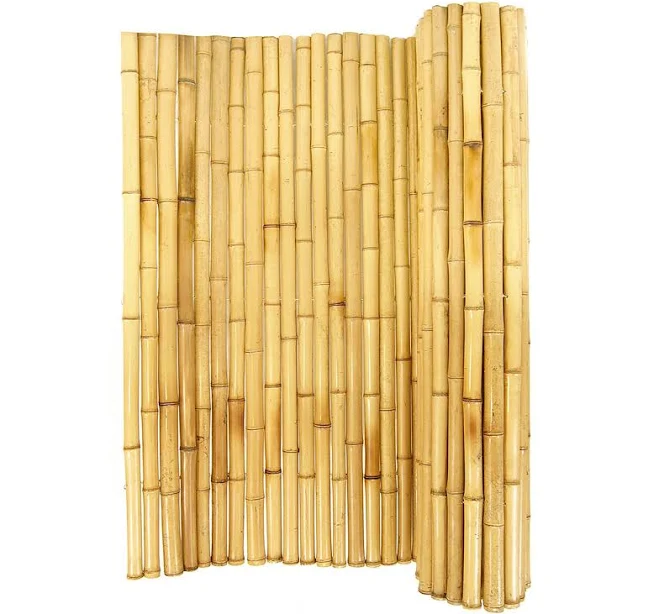 Backyard X-Scapes Natural Rolled Bamboo Fence