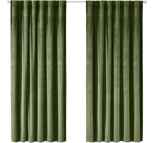 Better Homes & Gardens Dutch Velvet Solid 100% Blackout Single Curtain Panel
