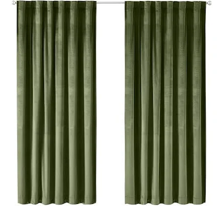 Better Homes & Gardens Dutch Velvet Solid 100% Blackout Single Curtain Panel