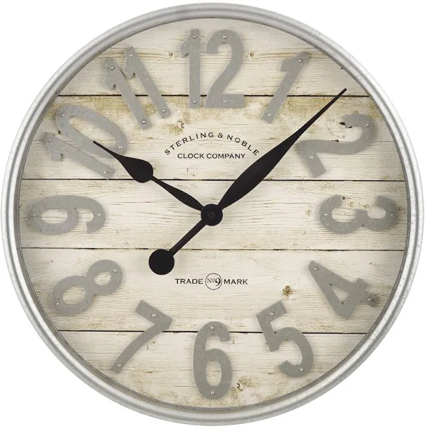 Better Homes & Gardens Farmhouse Wall Clock