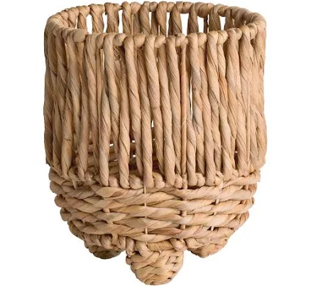 Better Homes & Gardens Twisted Water Hyacinth Round Footed Planter