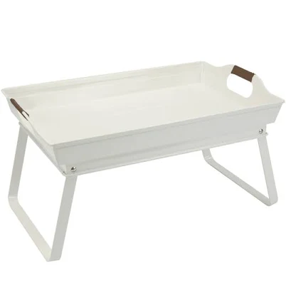 Better Homes & Gardens White Rectangle Galvanized Steel Bed Serving Tray