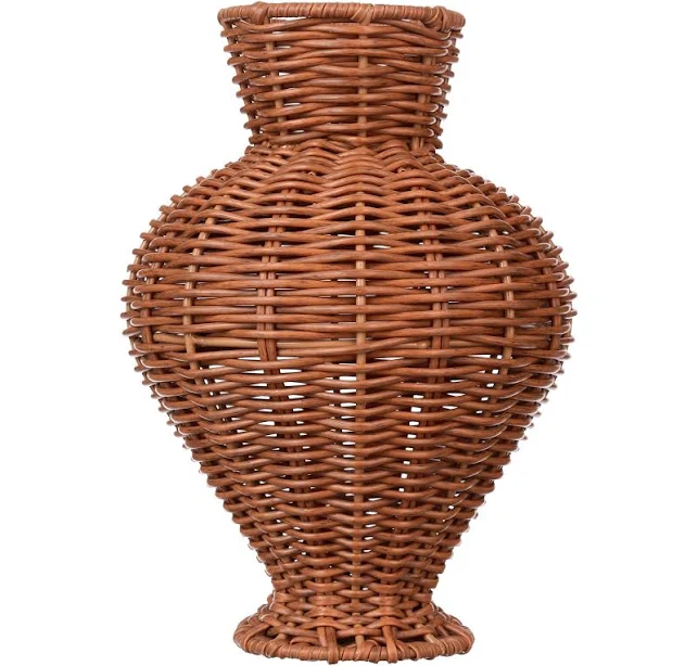 Better Homes & Gardens Woven Faux Rattan Indoor Vase