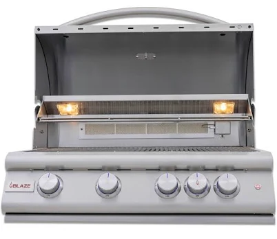 Blaze Premium LTE+ 32-Inch 4-Burner Built-In Gas Grill with Rear Burner