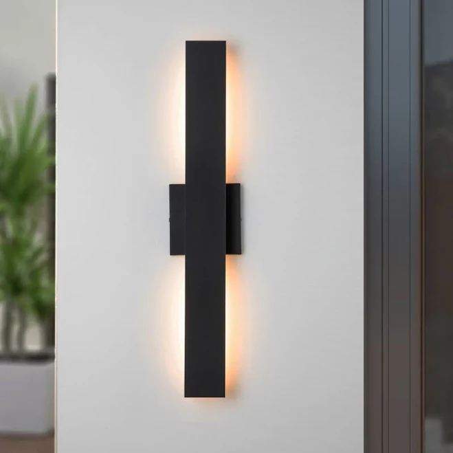 C Cattleya 2-Light Integrated LED Outdoor Wall Light