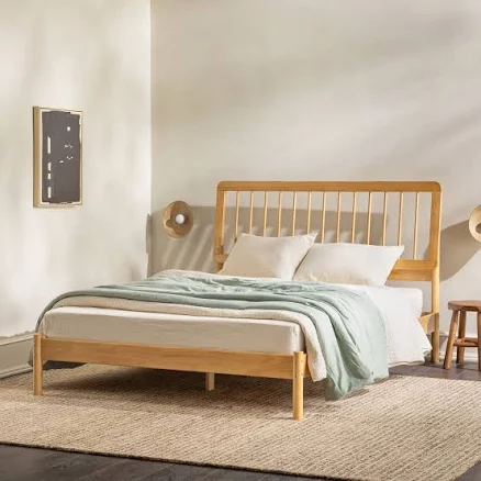 Cama Mid-Century Modern Spindle Bedframe