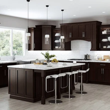 Camden Espresso Shaker RTA Kitchen Cabinets 10 Ft Basic at Wholesale Price. Buy 