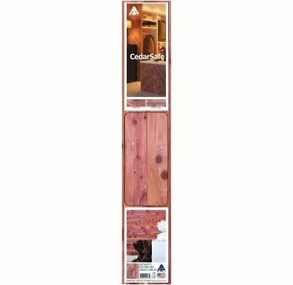 CedarSafe Unfinished Rough Sawn Cedar Shiplap Wall Plank