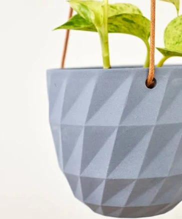 Chive Minute Ceramic Virago Modern Hanging Planter