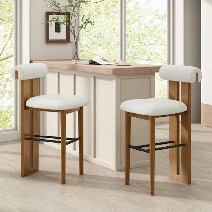 Christopher Knight Home Renee Wood Barstool Set