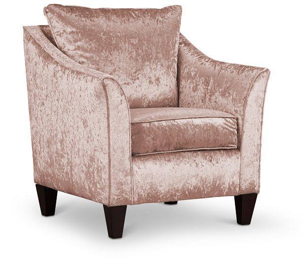 City Furniture - Ethereal | Modern Home Decor Velvet Accent Chair | Light Pink