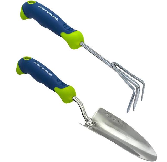 Comfi-Grip Handheld Garden Tool Trowel and Cultivator 2-Pack