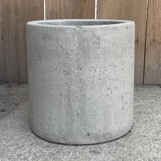 Concrete composite Cylinder Indoor/Outdoor Planters 8
