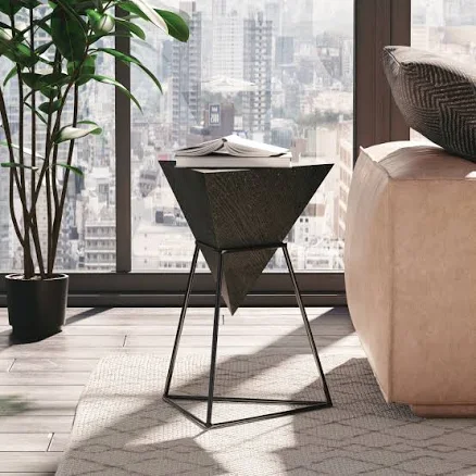 COZAYH Modern Geometric End Table