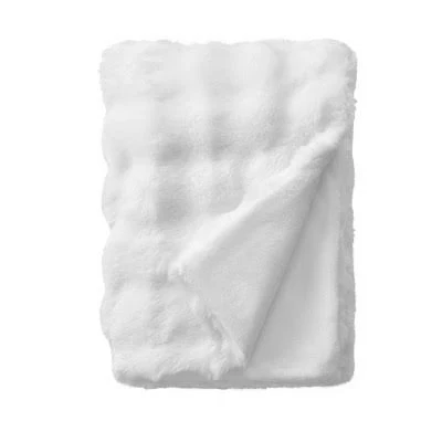 Crafted by Catherine Bubble Faux Fur Throw Blanket