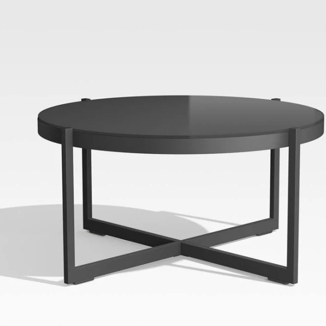 Crate & Barrel Dune Round Outdoor Coffee Table