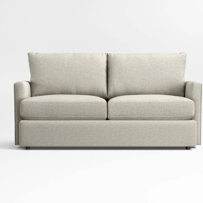 Crate & Barrel Lounge Classic Slipcovered Apartment Sofa