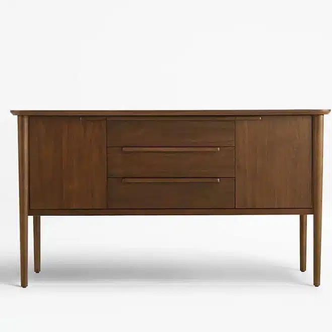 Crate & Barrel Tate Midcentury Walnut Credenza