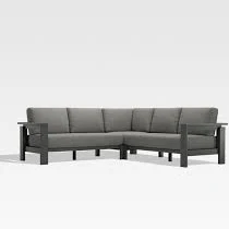 Crate & Barrel Walker 3-Piece Outdoor Sectional Sofa