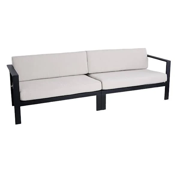 Crosby St. 2-Piece Soho Black Patio Sofa | At Home sold by At Home