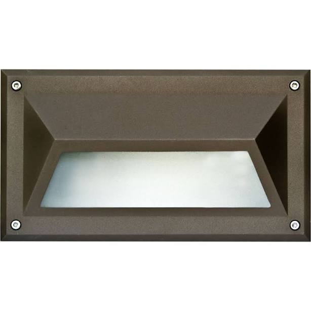Dabmar Lighting Recessed Hooded Brick Step & Wall Light