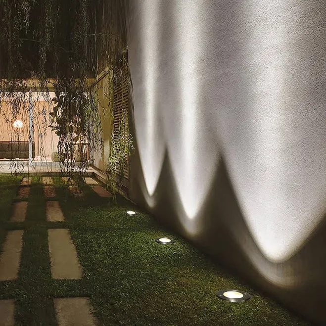 Dazuma Waterproof LED Chrome Recessed Well Step Lights