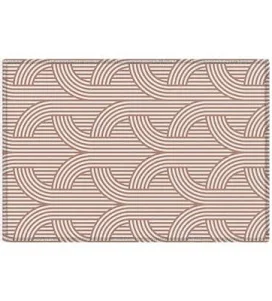 Deny Designs Marta Barragan Camarasa Terracotta Retro Lines Outdoor Rug
