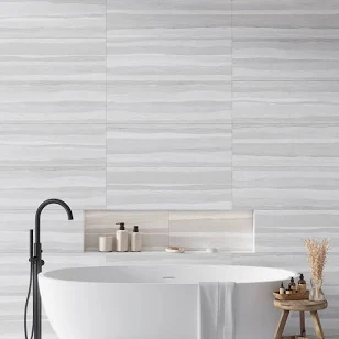 Dunescape Deco Gray Large Format Ceramic Tile