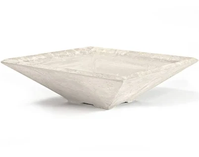 Earthcast Square Cast Stone Fire Bowl Kit