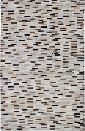 ECARPETGALLERY Argentina Cowhide Patchwork Handmade Leather Rug