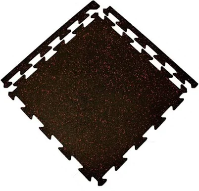 Eco-Lock Rubber Tiles - Confetti, 24
