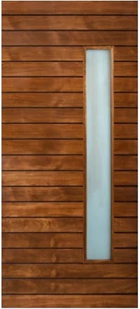 Elite Multi Horizontal Plank Wood Exterior Door