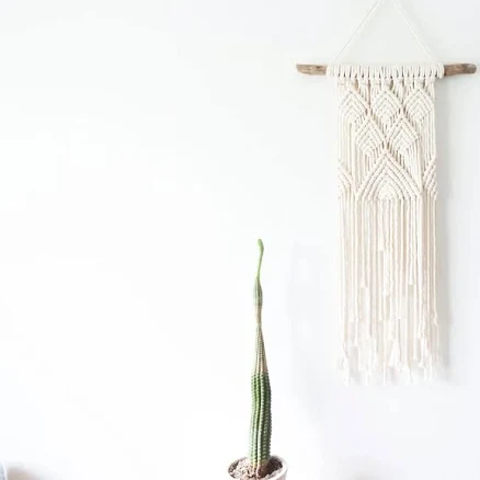 Ever The Moon Geometric Macrame Wall Art