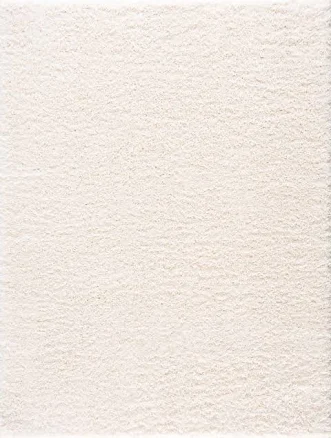 Faina Solid Shag Washable Area Rug