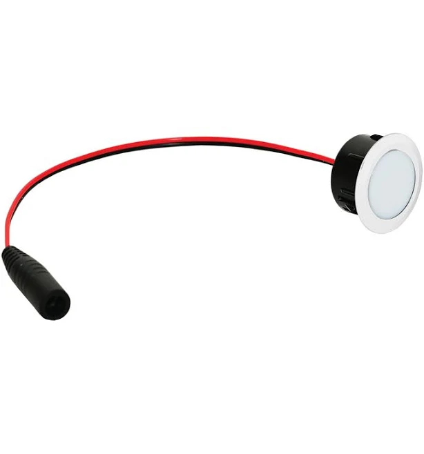 Fiberon Flush Deck Light with Trim Ring (2-Pack)